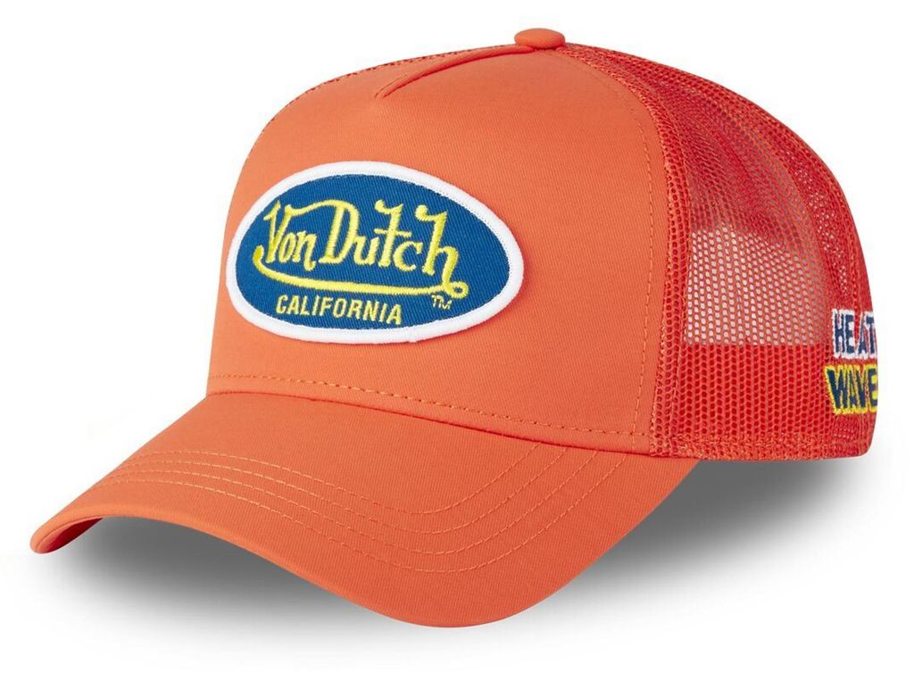 Von Dutch Originals Trucker Cap - 3-COLOR Poly Baseball Mesh Red