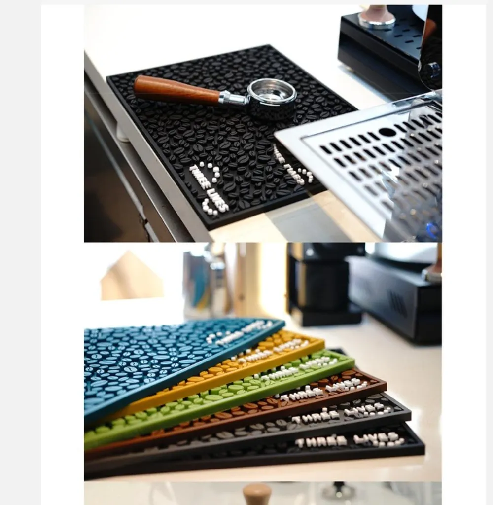 Tapis Isolant pour Machine à Café INF - Protection Plan de Travail Noir - 4