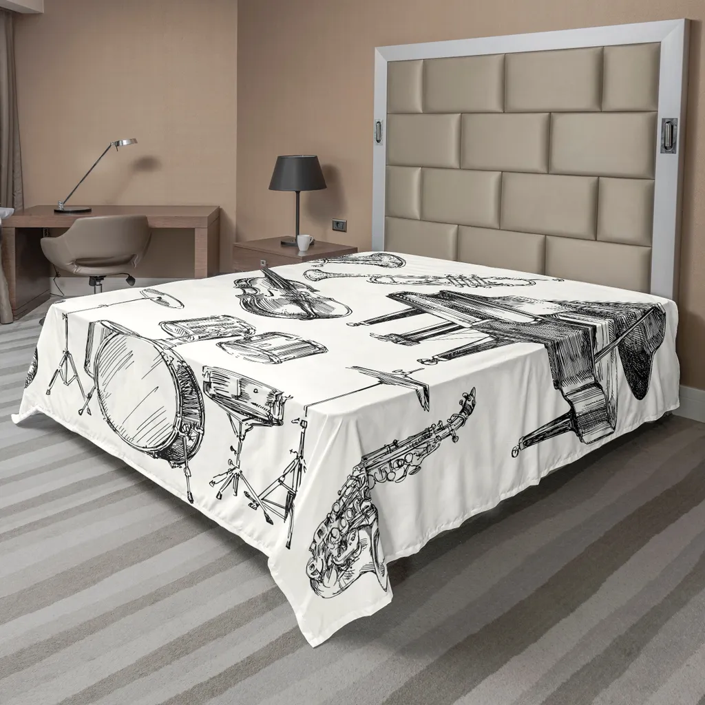 Lenzuolo Piano Jazz ABAKUHAUS 244x205 cm | Microfibra Anti-Piega