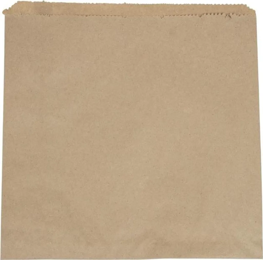 Sachet à pain en papier kraft marron Vegware avec fenêtre biodégradable