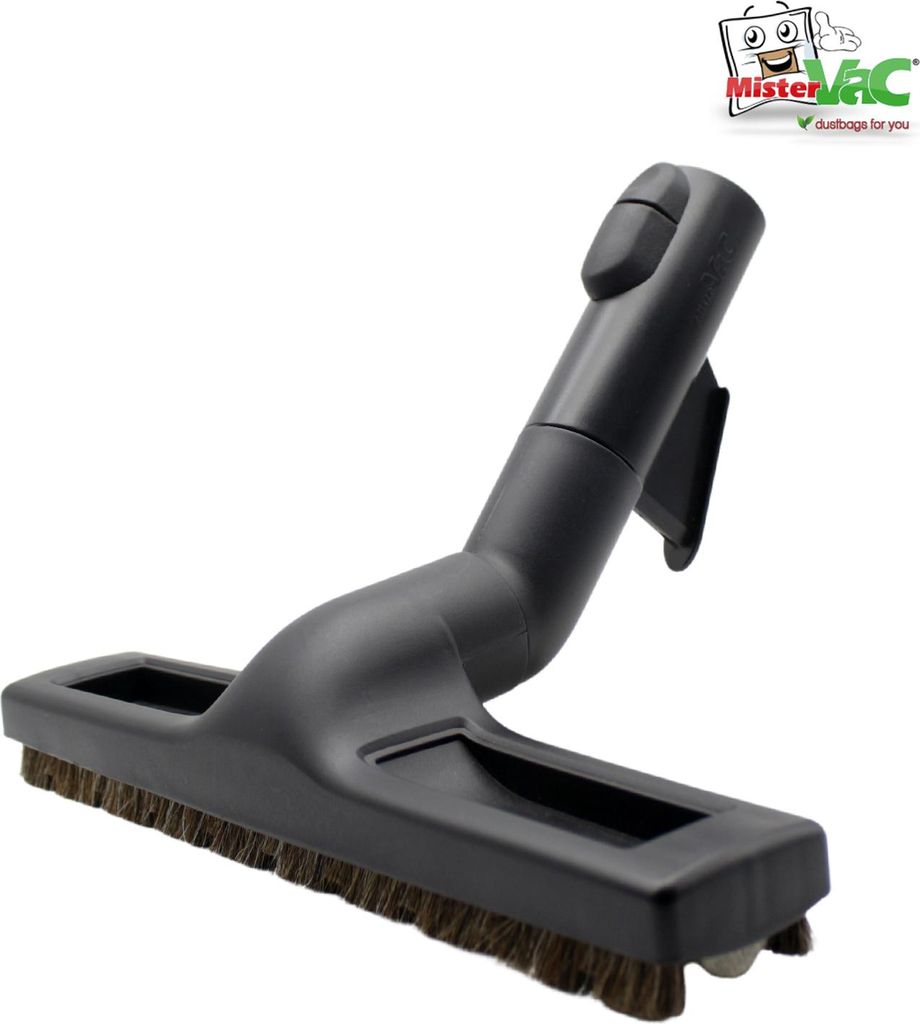 MisterVac Staubsaugerdüse Bodendüse Besendüse Parkettdüse Rosshaardüse + 2 gratis Filzrollen, kompatibel mit Sprintus Floory