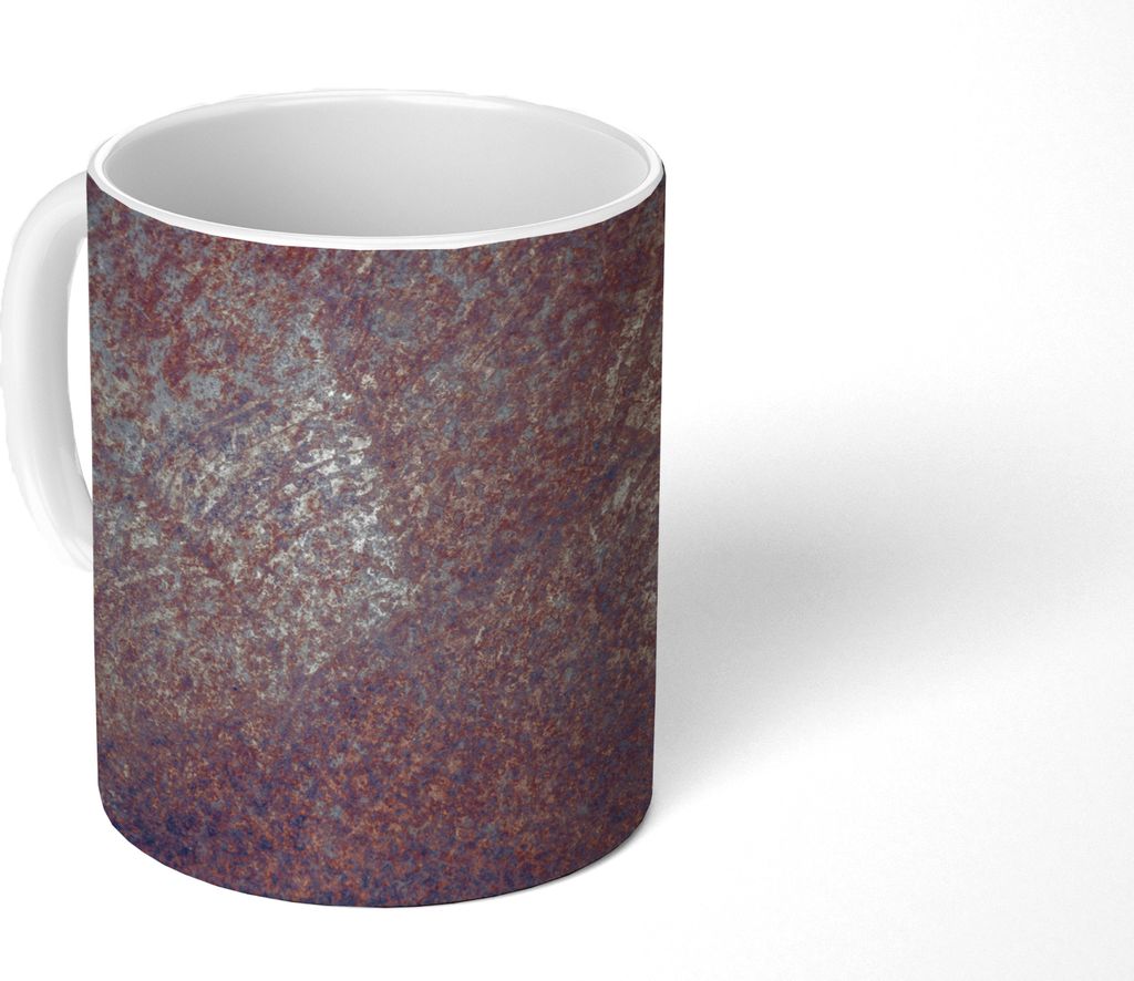 MuchoWow Tasse Kaffeetasse Kaffeebecher 350 ml Rost - Metall - Platten Teetasse - Fototasse - Becher - Keramikbecher - Teebecher - Kaffeetasse - ...