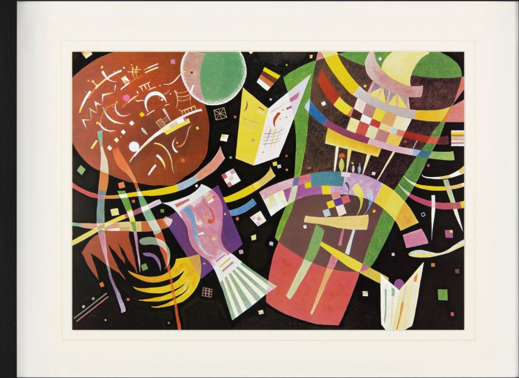 Wassily Kandinsky Gerahmtes Bild Mit Edlem Passepartout | Wand-Bilder | Im Bilderrahmen - Komposition X, 1939 (60 x 80 cm)