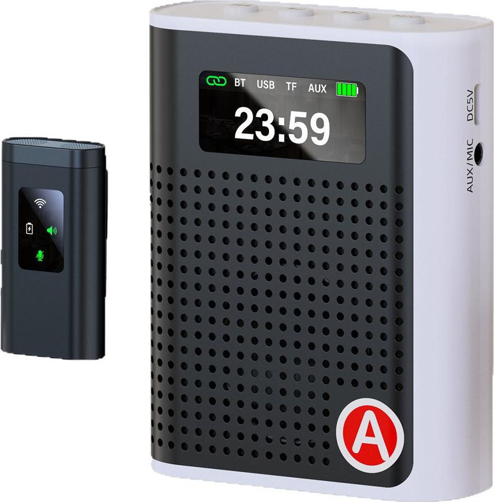 Wireless Mini Voice Amplifier Lehrer Clip-on Mikrofon, Produktbild 