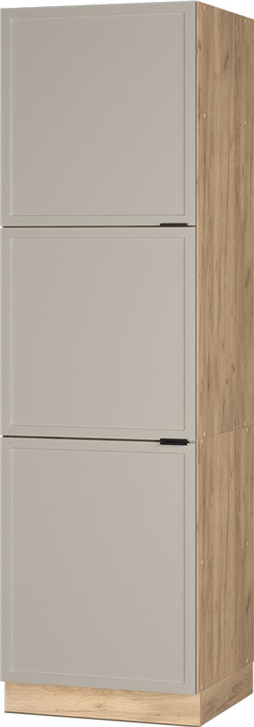 Herdumbauschrank Vicco Fame-Line GrauBeige 60 cm, Model 50384