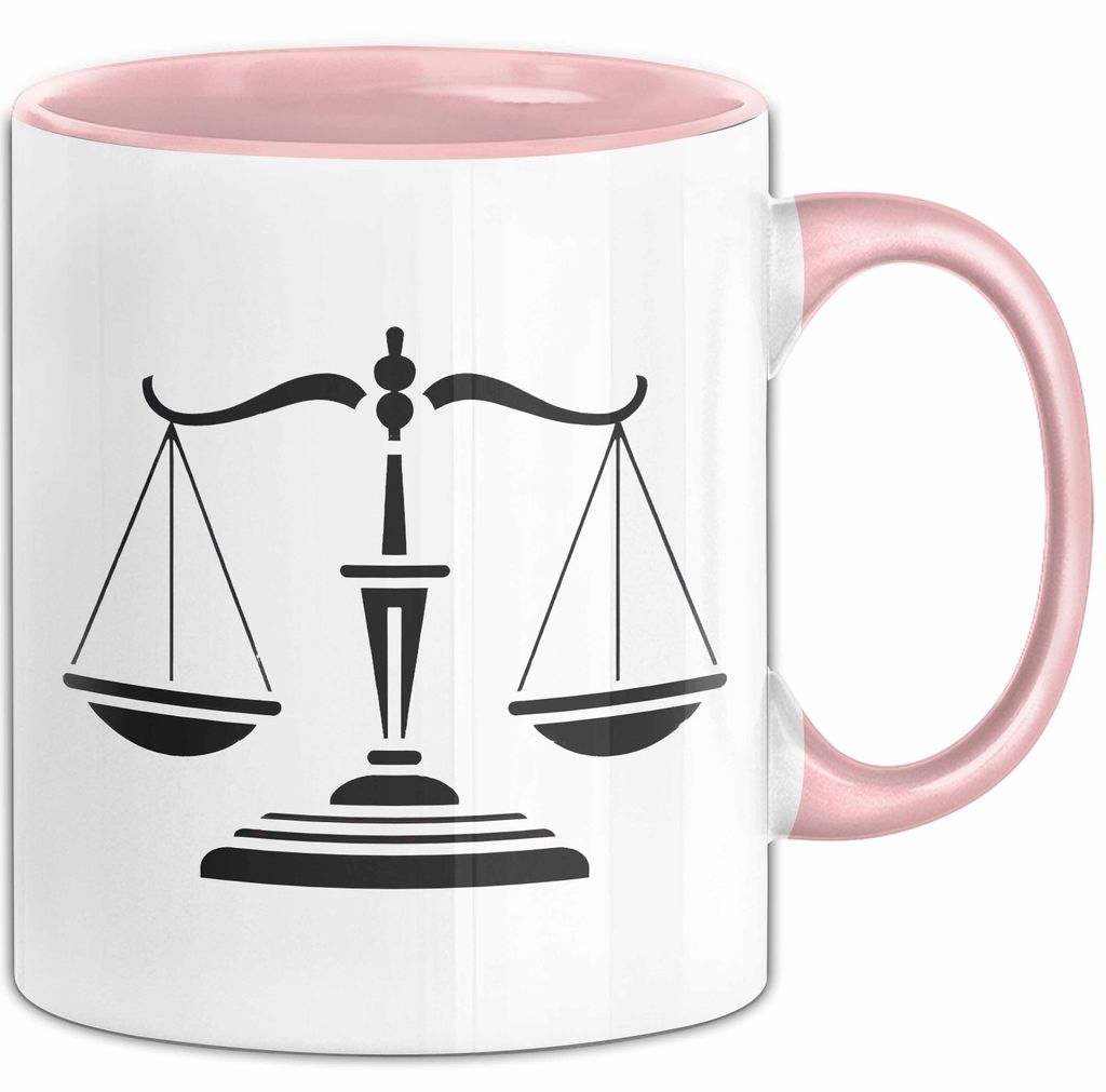 Anwalt Tasse Geschenkidee Jurist Lustiger Spruch Geschenkidee Lustig (Rosa)