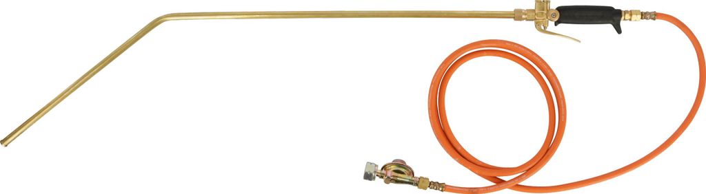 Euterhaarentferner 3m Schlauch Gasflaschen-Anschl, geb. Lanze