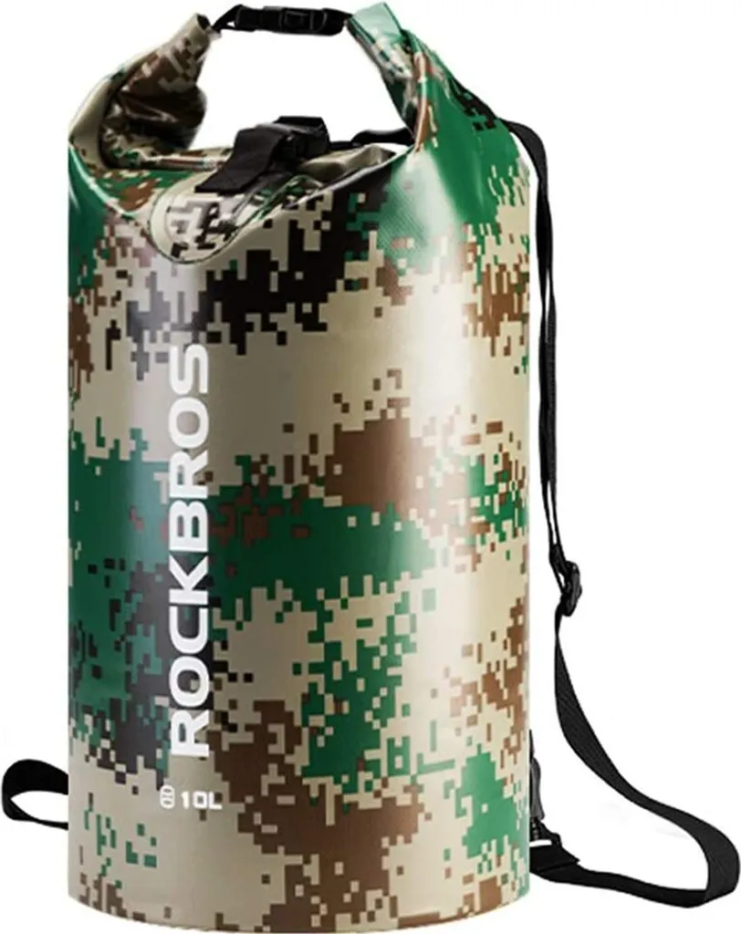 ROCKBROS Sacca Impermeabile 20L - Zaino Mimetico per Avventure Outdoor