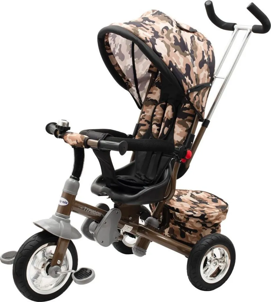 Tricycle de Promenade 3 en 1 TYPHOON pour Sorties en Famille et Balades