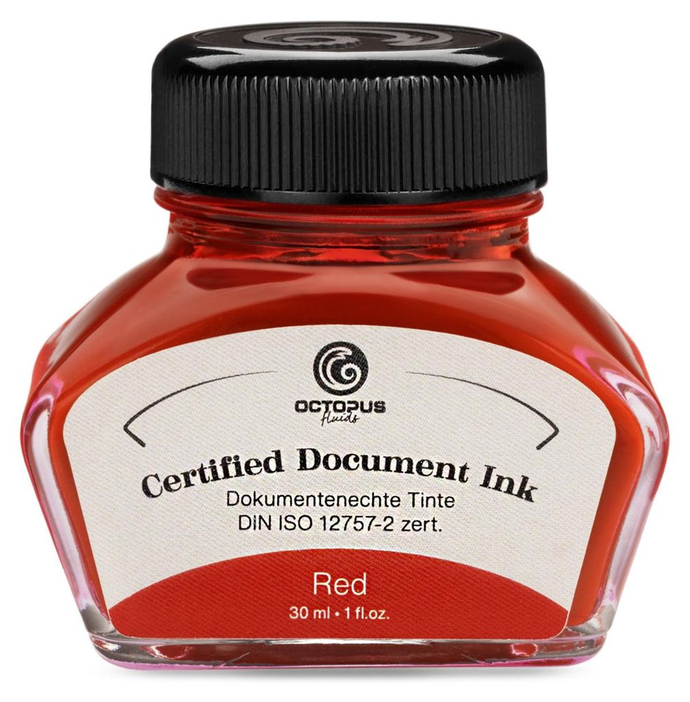 Document Ink red, dokumentenechte Tinte,  nach DIN ISO Produktbild 