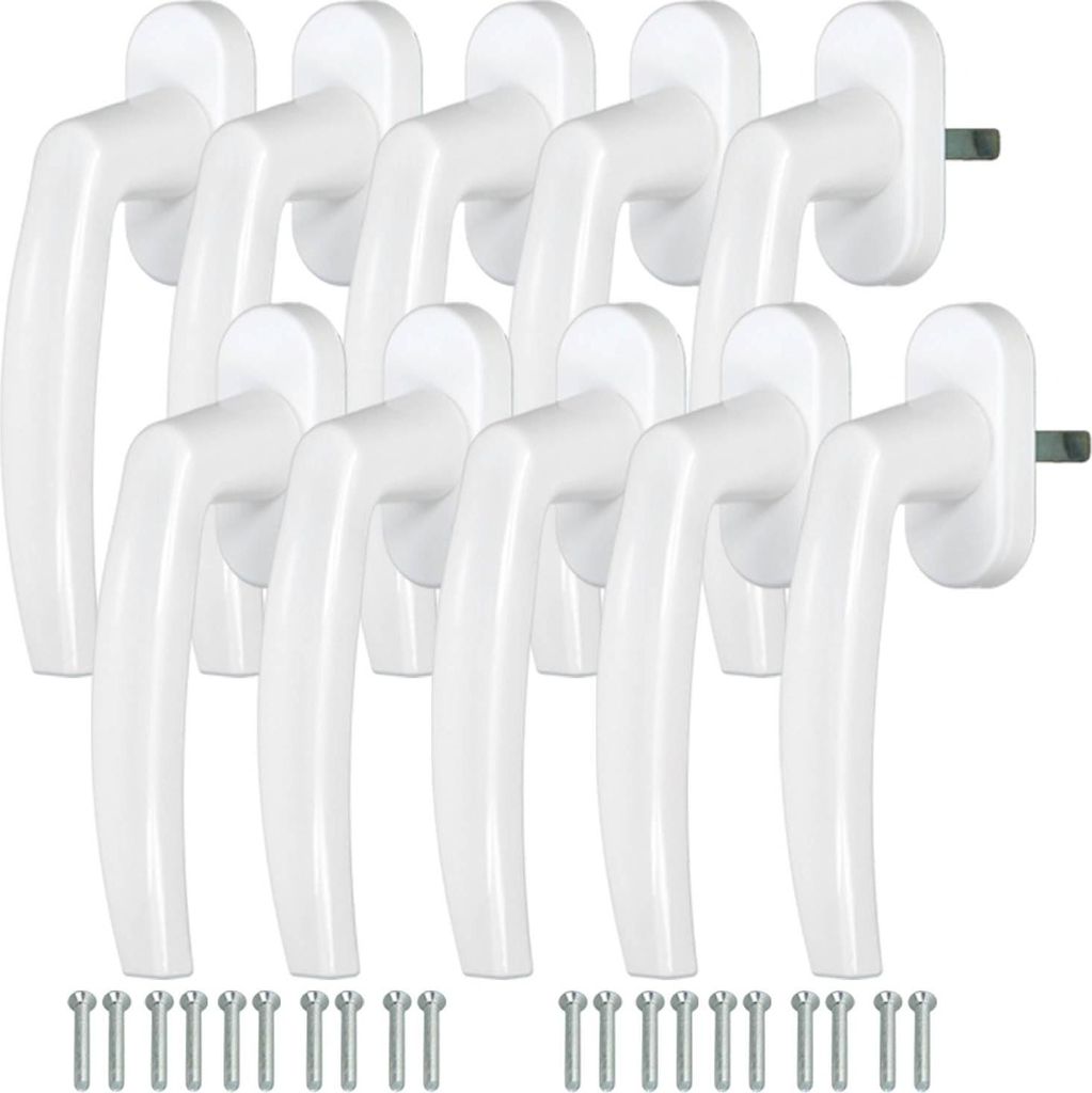 KOTARBAU® 10er Set Fenstergriff Balkontürgriff Druckknöpfe Produktbild 