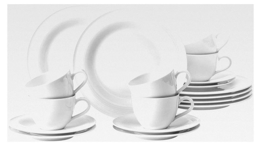 Kaffeeservice Beat in Weiß, 20-teilig