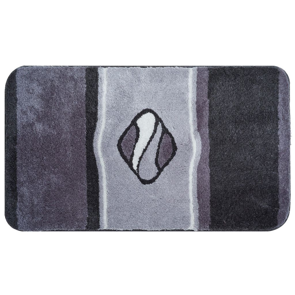 Grund Badteppich JEWEL - 100% Polyacryl ULTRASOFT, Farbe:Anthrazit, Größe:60x100 cm