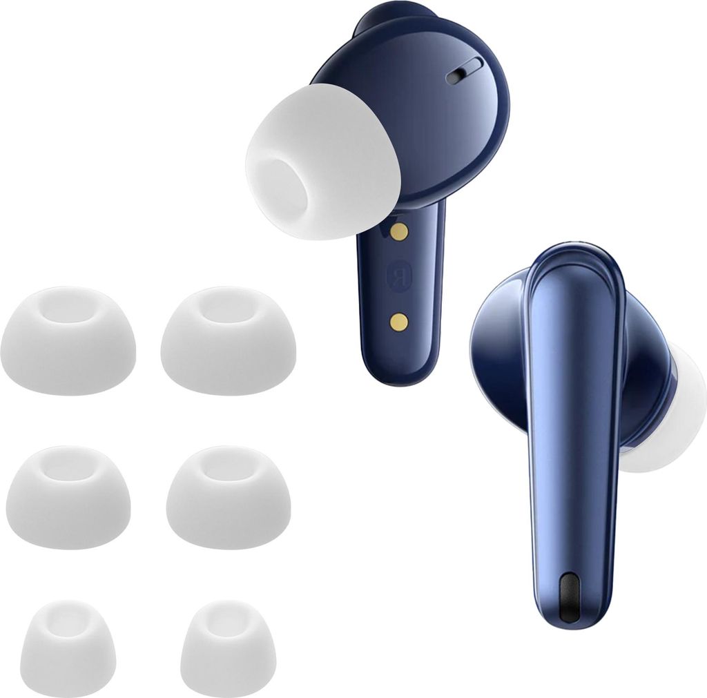 kwmobile 6x Polster kompatibel mit Anker Soundcore Liberty 4 NC - 3 Größen - Silikon Ohrstöpsel In-Ear Kopfhörer