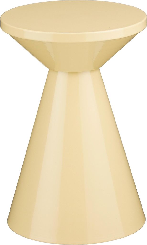 Mica Decorations Jim Beistelltisch - H45 x Ø31 cm - Eisen - Beige