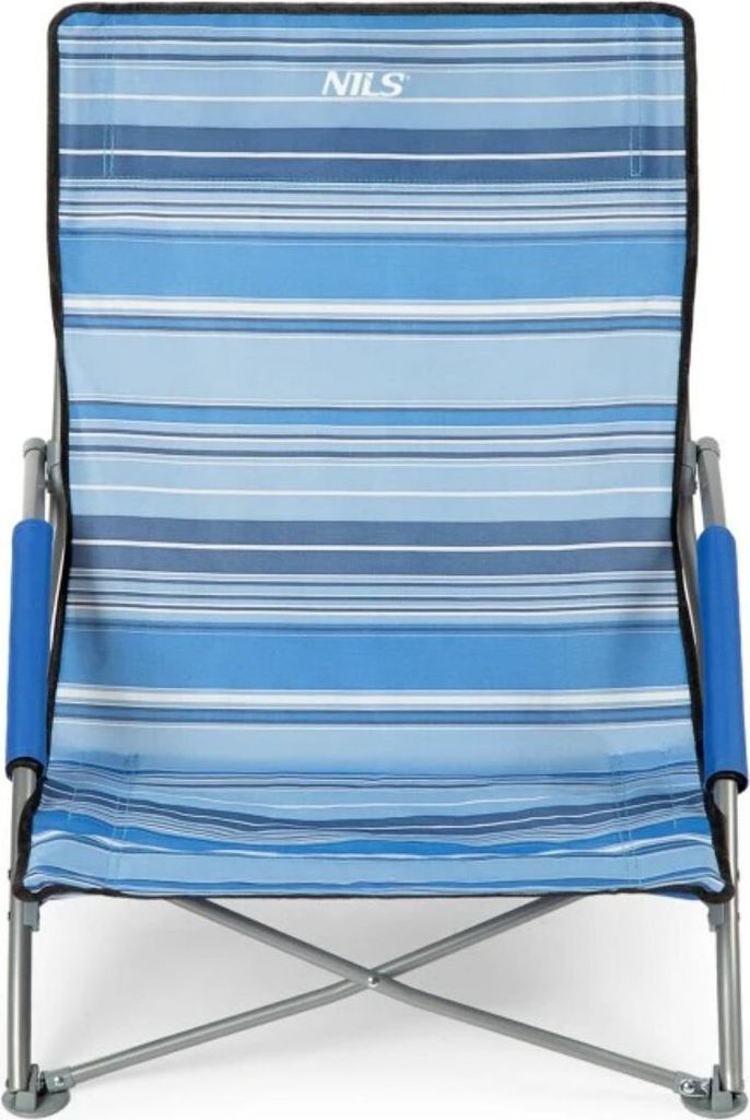 NILS CAMP NC3035 Campingstuhl – klappbarer Outdoor Stuhl mit Tragetasche Blau