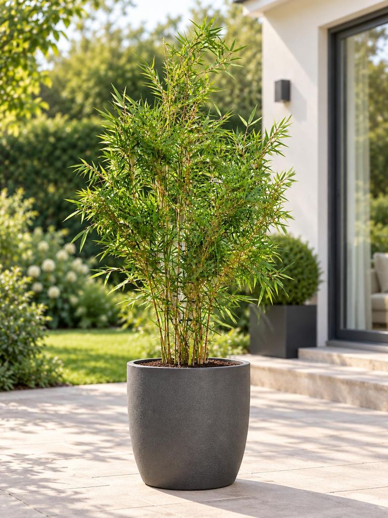 Fargesia robusta 'Campbell' 140–200 cm – Zimozielona Zdjęcie produktu  Obraz wygenerowany przez AI
