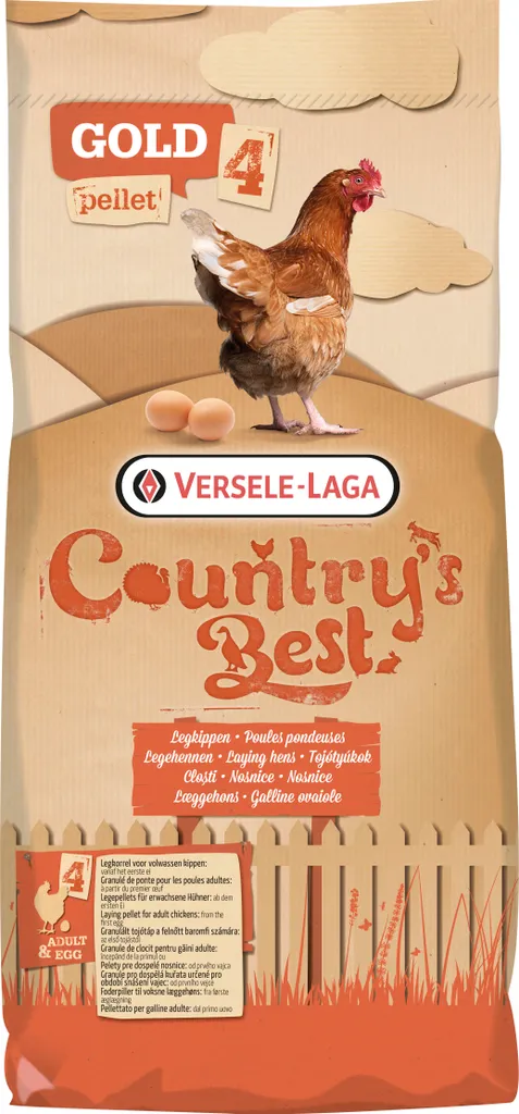 Granulés pour poules pondeuses GOLD 4 Pellet 20 kg Country's Best santé