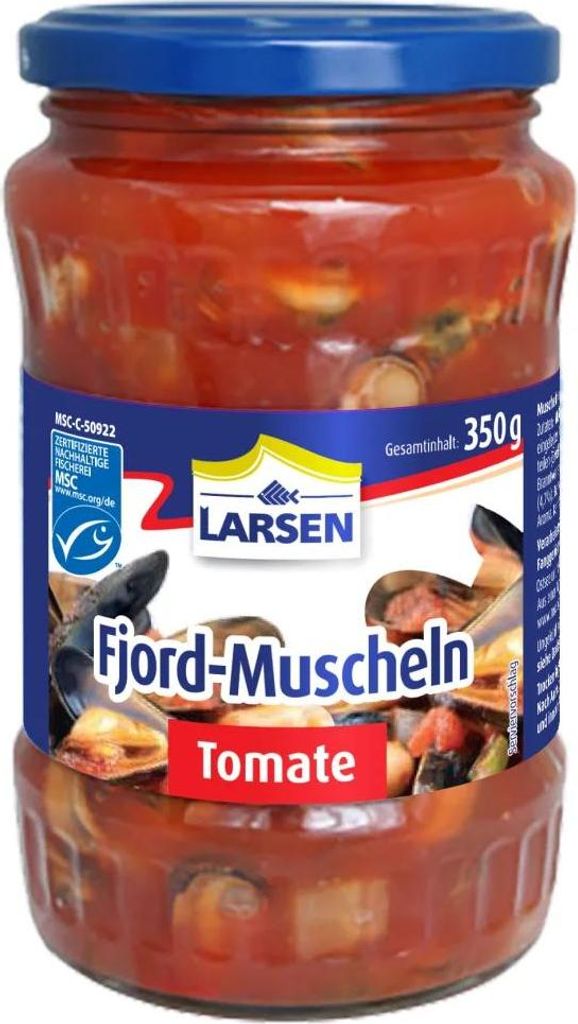 LARSEN Fjordmuscheln Tomate MSC 350g