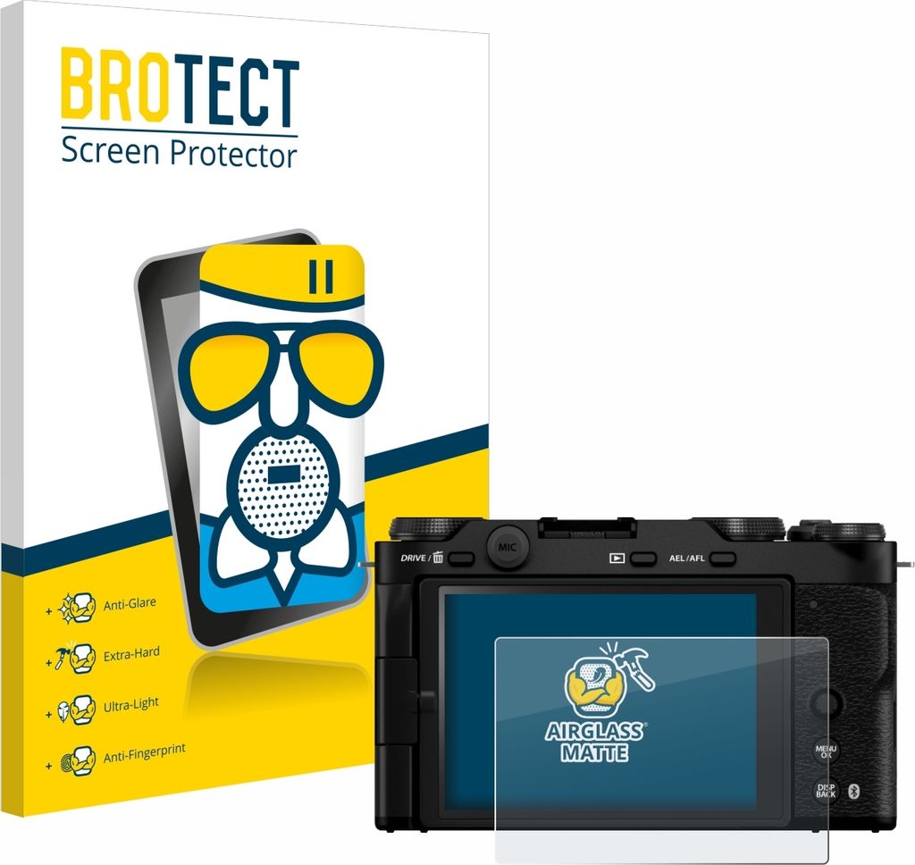 BROTECT Entspiegelungs Schutzglas für Fujifilm X-M5 Schutzfolie Panzer Folie Glas Display Schutz matt