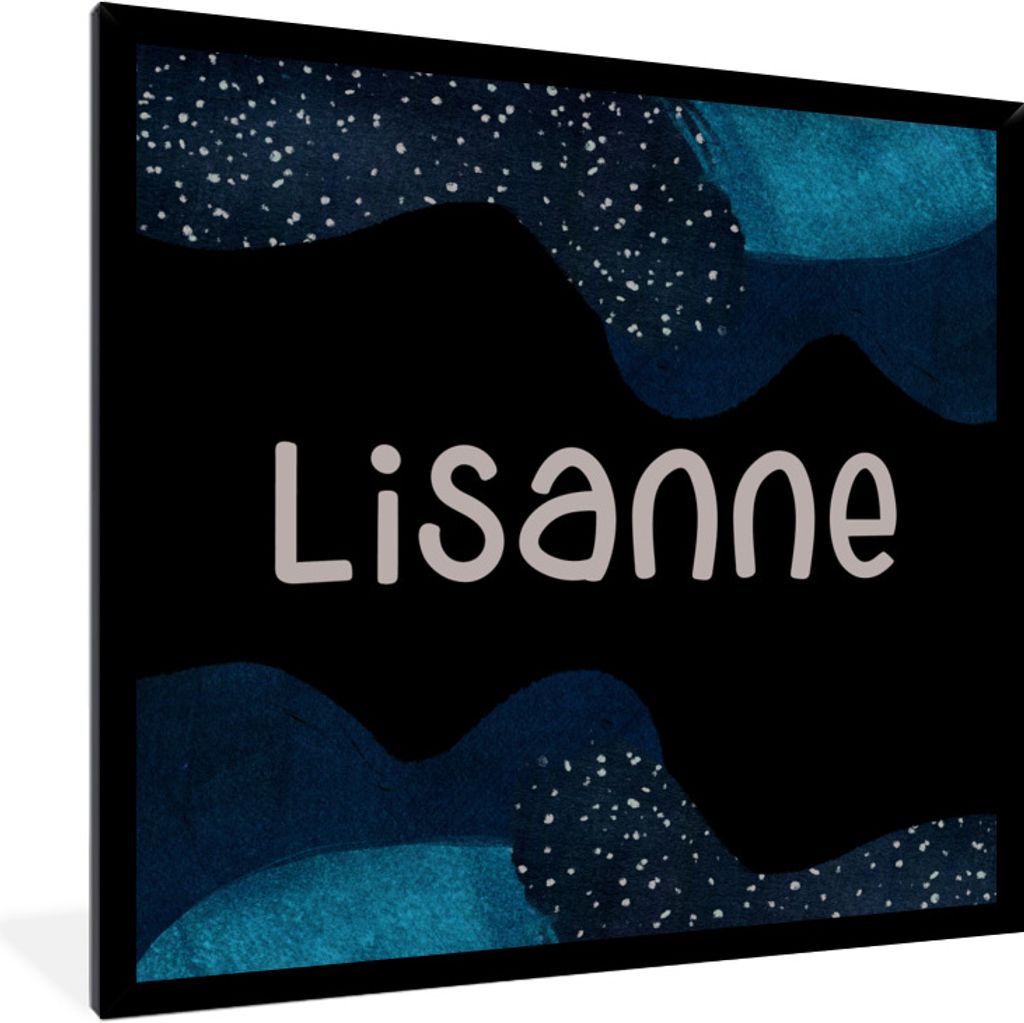 MuchoWow Gerahmtes Poster Lisanne - Pastell - Mädchen 40x40 cm - Poster mit Schwarzem Bilderrahmen Wandposter Rahmen Foto Bilder - Mit Rahmen - ...