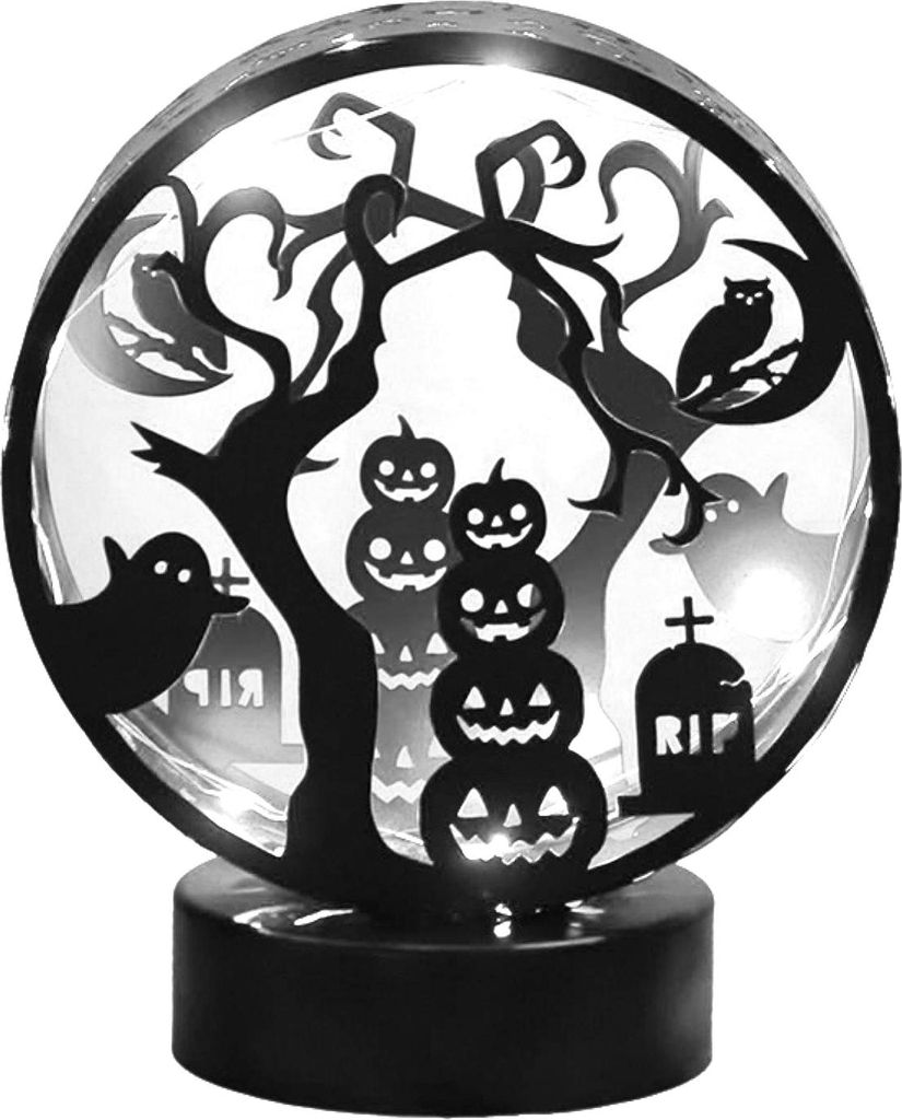 Halloween-Nachtlicht, gruselige Tischlampe, doppelseitig leuchtende Fledermaus, gotische Schlossdekoration für Horror-Mottopartys, Spukhäuser