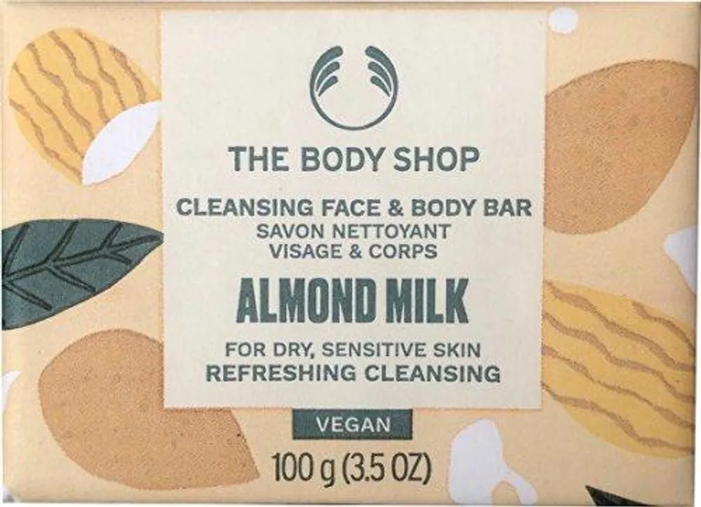 Savon solide nourrissant au lait d'amande pour le corps 100g