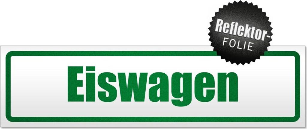 Eiswagen Magnetschild Schild magnetisch