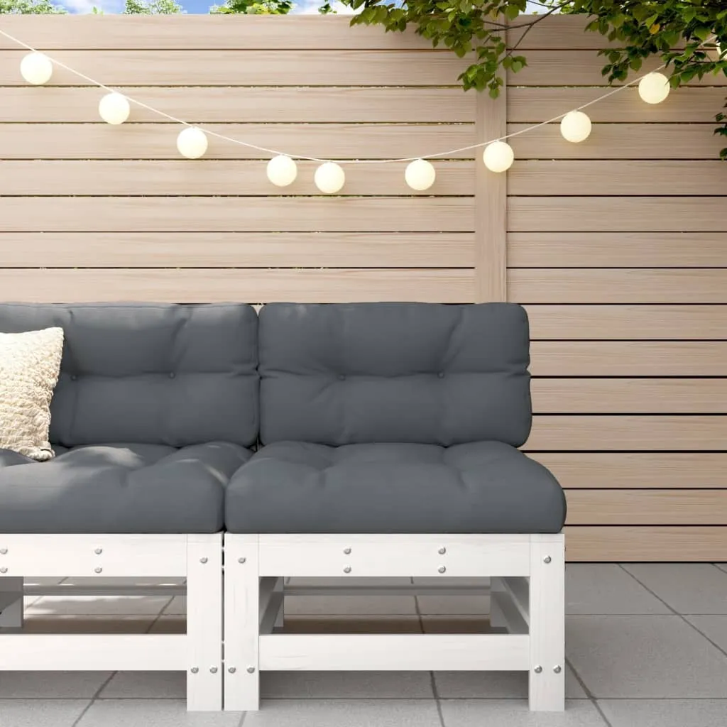Divano Pallet Giardino Bianco Legno Pino | Arredamento Esterno Cool - 2