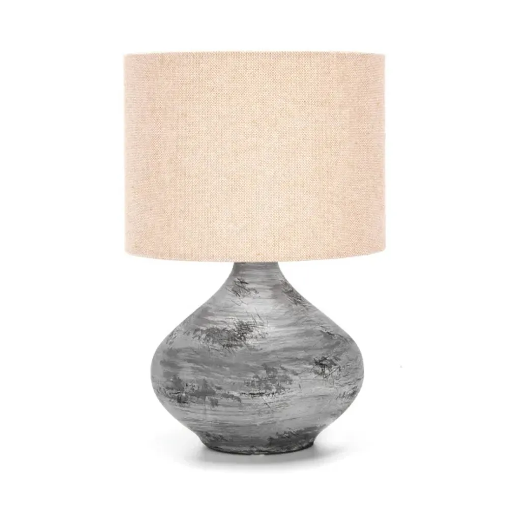 Lampe de bureau FARA en céramique 31 cm | Éclairage doux chambre E14