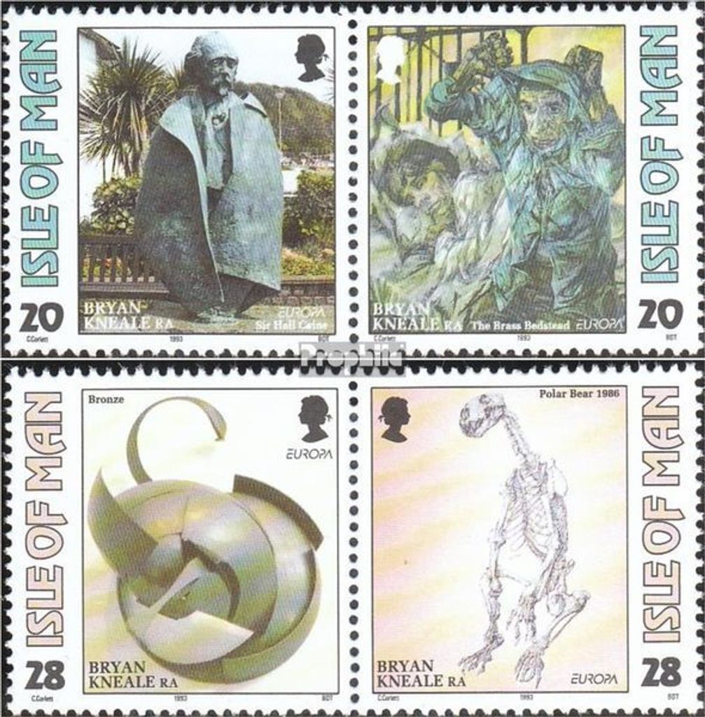 Briefmarken GB - Isle of Man 1993 Mi 546-549 Paare (kompl.Ausg.) postfrisch Europa