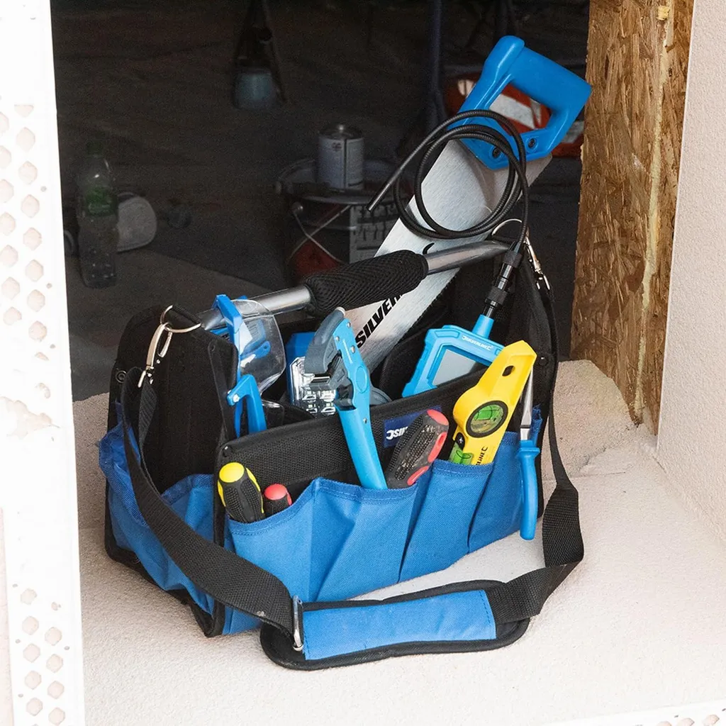 Sac outils ouvert Silverline : fini les recherches inutiles au fond