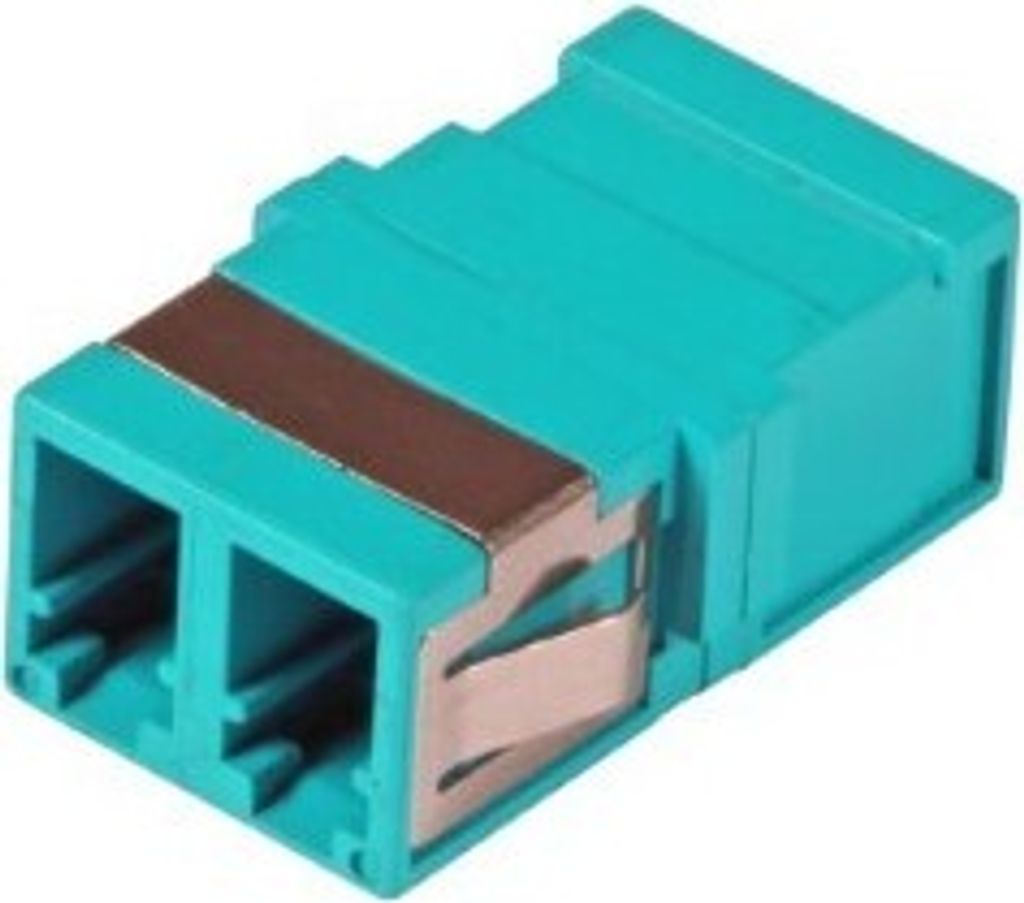 Multimode Keystone Kupplung LC-LC duplex türkis