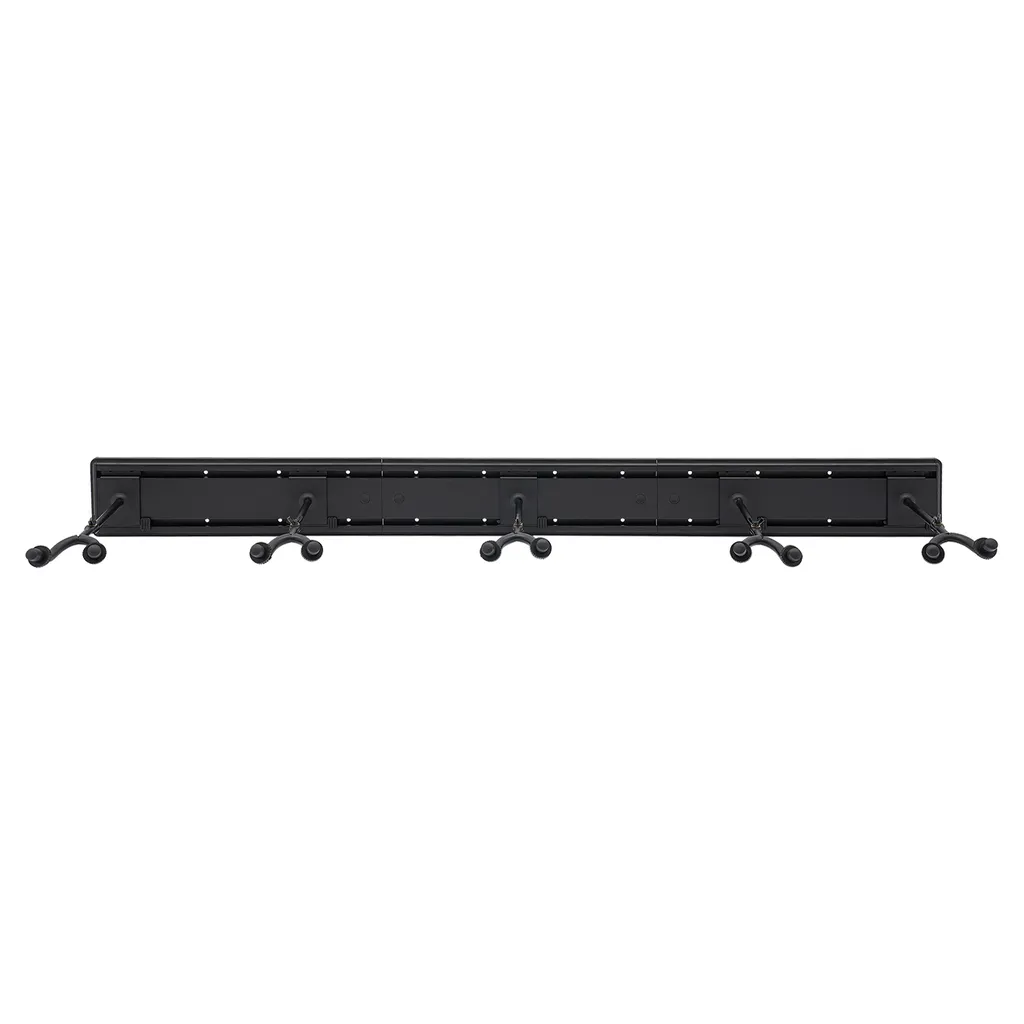 Support mural guitare noir anti-chute et étagère de rangement intégrée