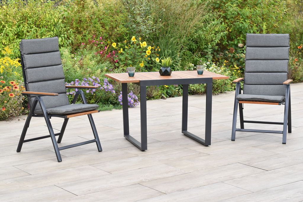 Merxx "Athos" Gartenmöbel Set 5tlg., 2 Klappsessel, 2 Produktbild 