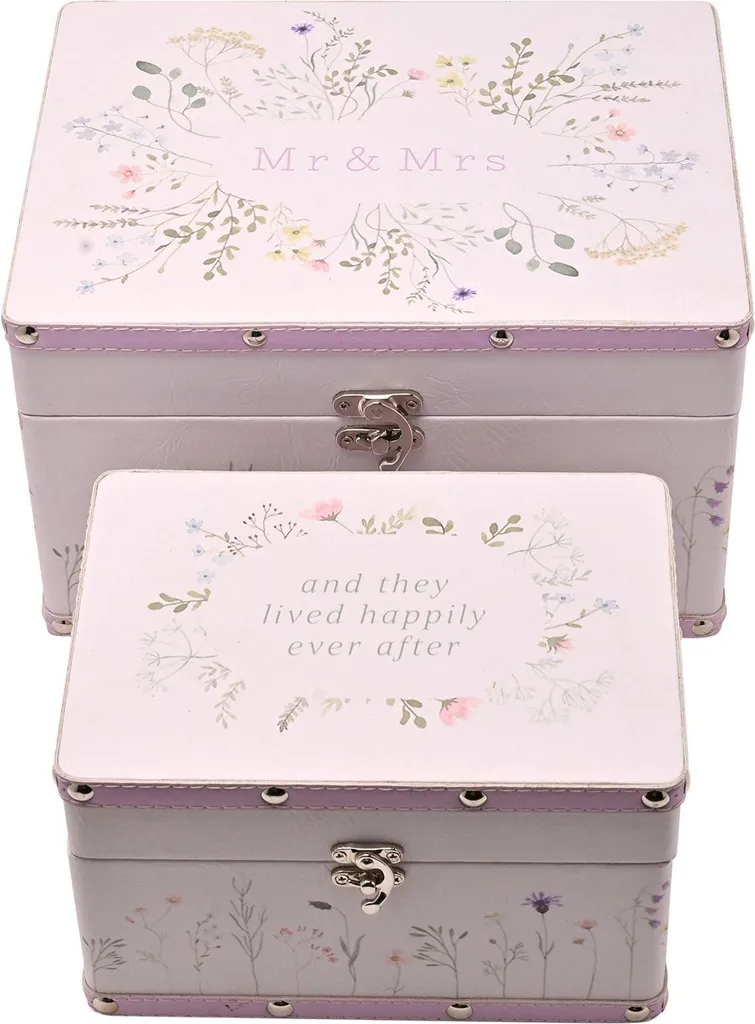 Décoration de Table Mariage Love Story Wildflower Coffrets WD2373 Blancs