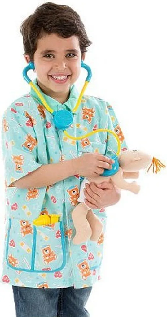 Tenue Infirmière pédiatrique pour Fête d'École et Carnaval Taille 4-12 ans
