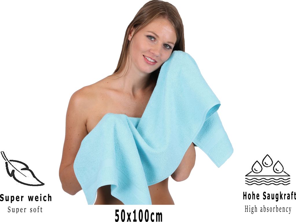 Betz 6 Stück Handtücher 50x100 cm PALERMO 100% Baumwolle  Produktbild 5