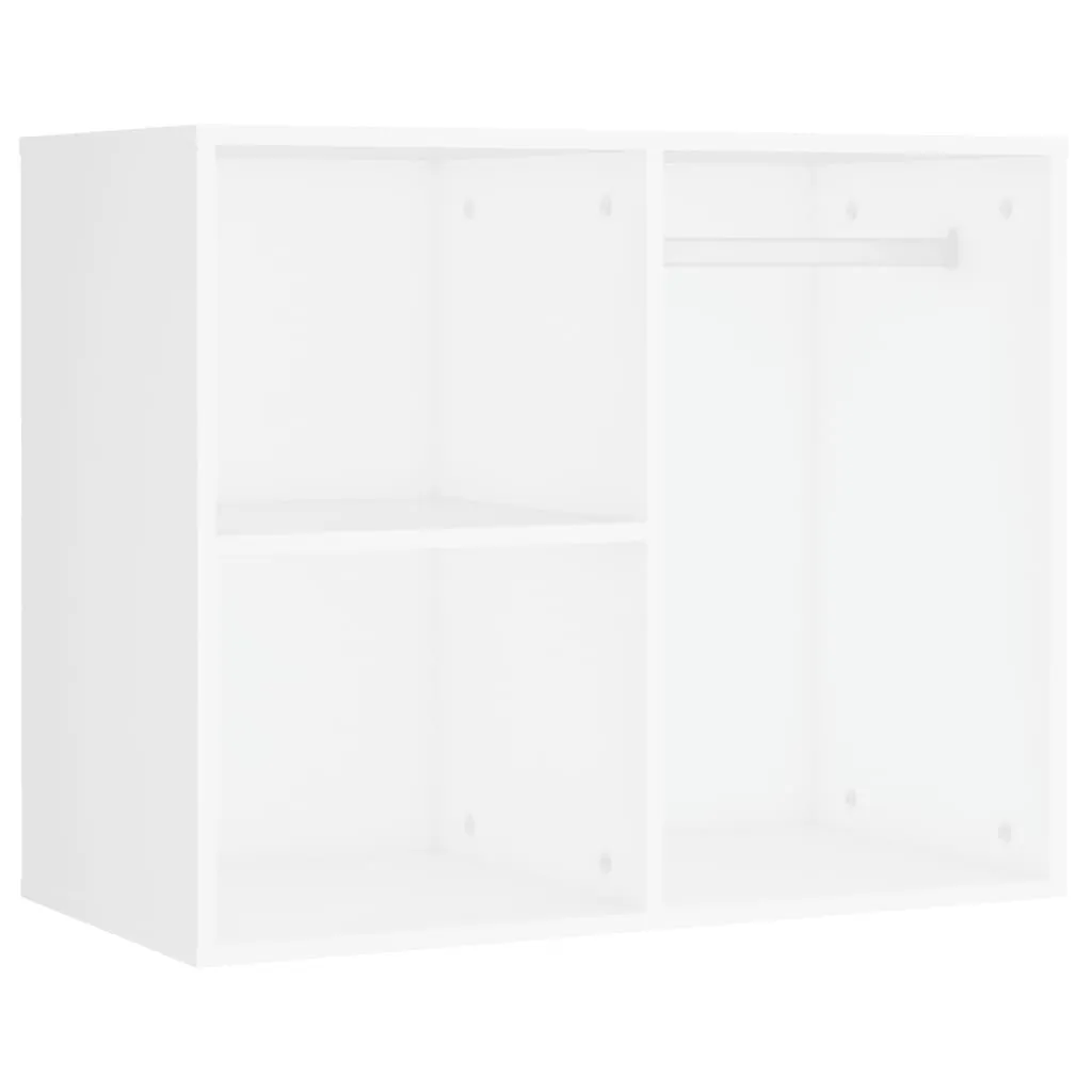Meuble coiffeuse LED pour dressing avec 2 armoires blanches pratiques