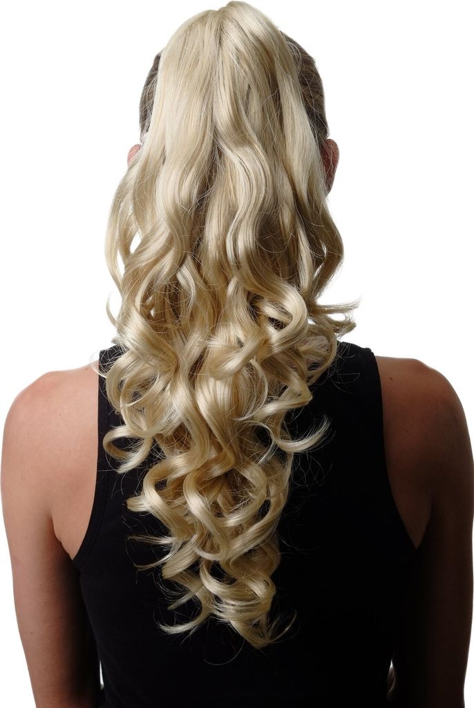 WIG ME UP Zopf Pferdeschwanz Gelockt heller Blond Mix Produktbild 
