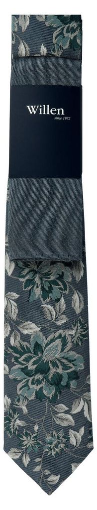 Krawatten-Set aus 100% Seide, florales Design, Krawatte Produktbild 