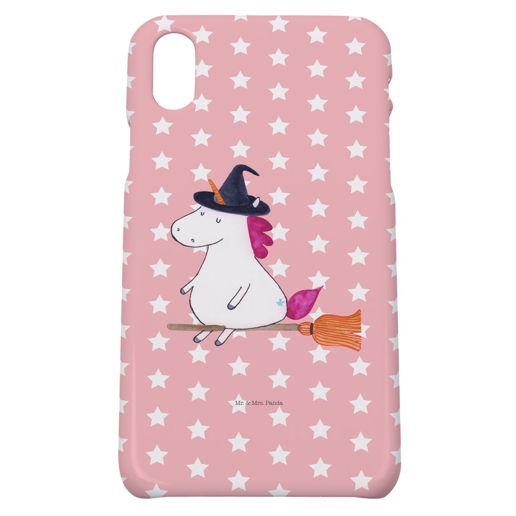 Mr. & Mrs. Panda Iphone 10 Handyhülle Einhorn Hexe - Rot Pastell - Geschenk, Frau, Handy, Cover, Teufel, Unicorn, Engel, X, Hülle, Einhörner