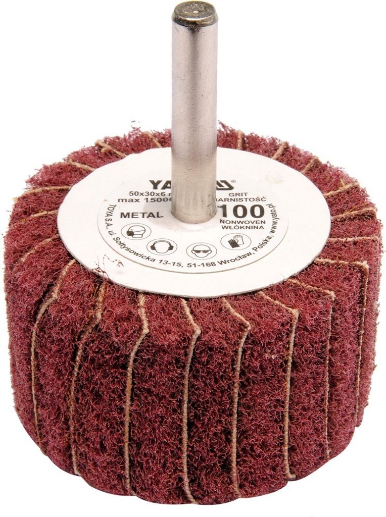 Fächerschleifscheibe mit Schaft 50x30x6 p150 YT-83392 YATO