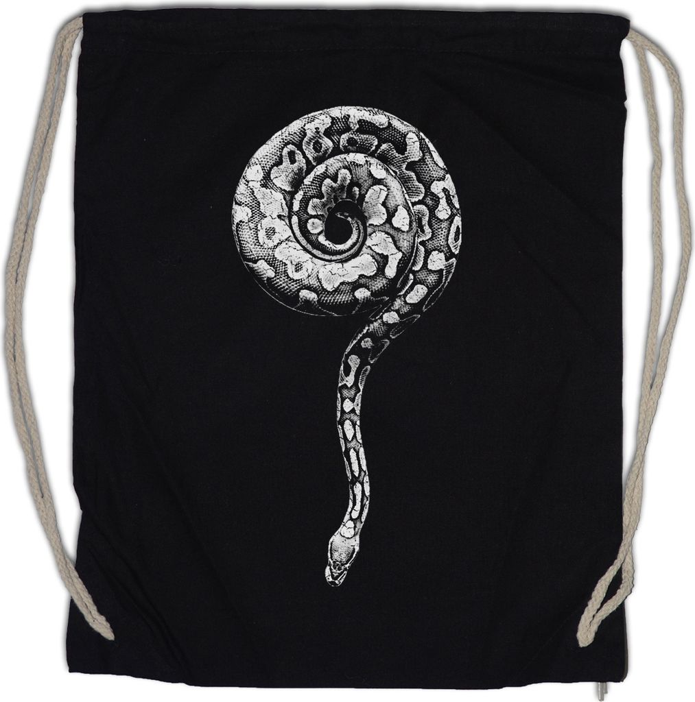 Urban Backwoods Snake Questionmark, Turnbeutel, Farbe: Schwarz