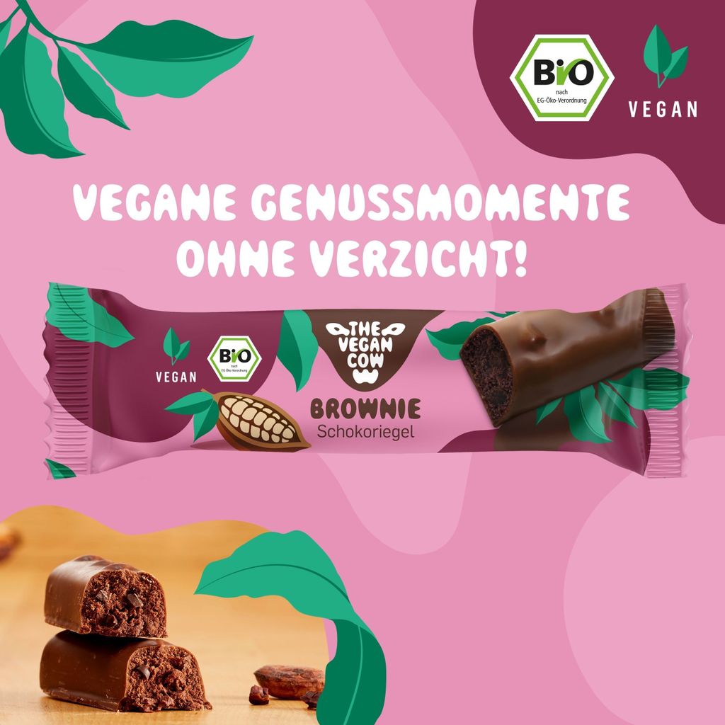 THE VEGAN COW - Schokoriegel Mix 18 Riegel (720g)