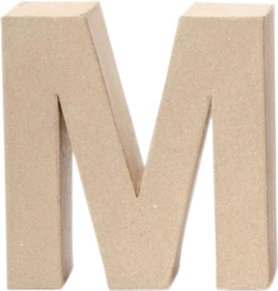 Glorex Papp-Buchstabe M 17,5 x 5,5 cm Produktbild 
