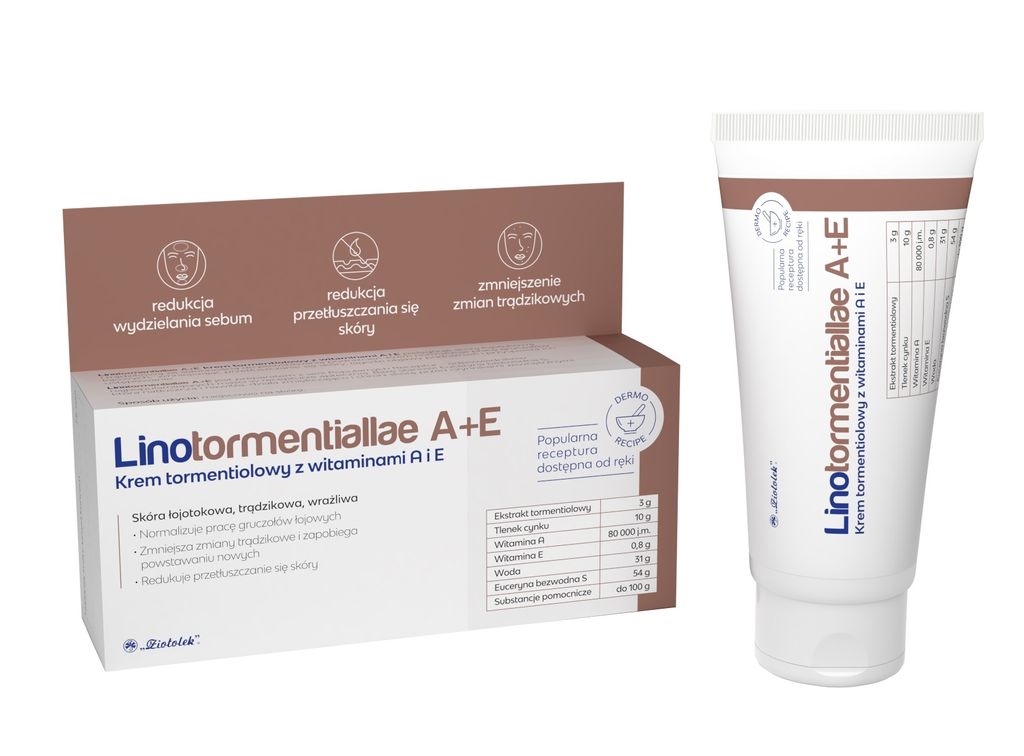 Krem odżywiający do twarzy na dzień Linotormentiallae A+E Zdjęcie produktu 