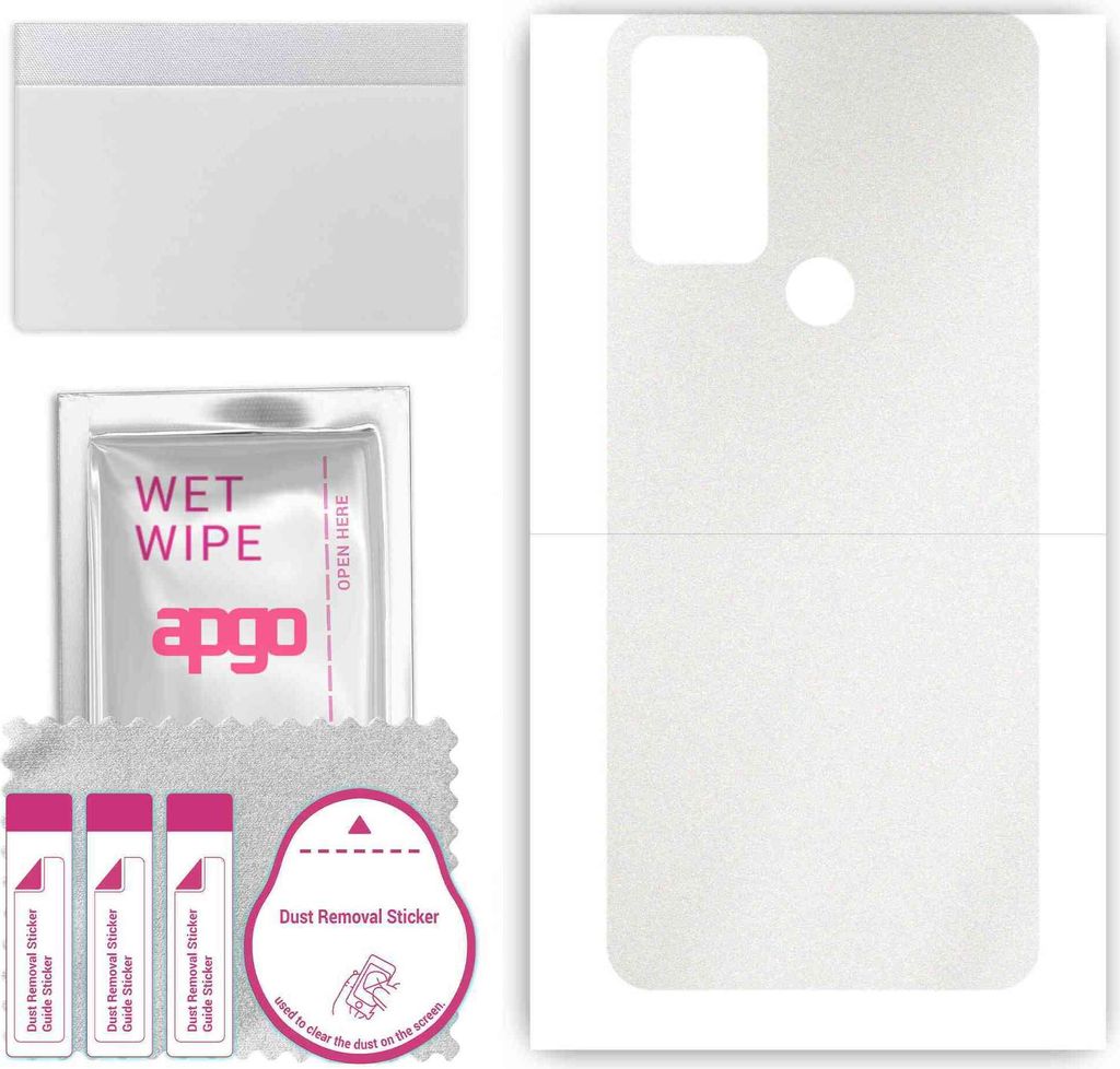 apgo Rückseite Schutzfolie, Skin, kompatibel mit Motorola Moto G Play 2022, Hinten Displayschutzfolie aus Vinylfolie, kratzfest, einfache Montage ...