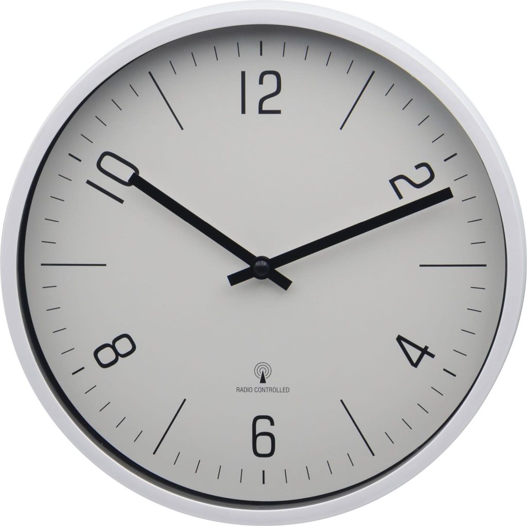 Design Funk-Wanduhr mit Kunststoffgehäuse 250 mm Produktbild 