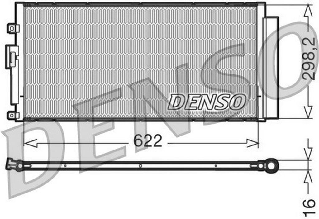 Denso Klimakondensator für Abarth 500 500C 595C 695C